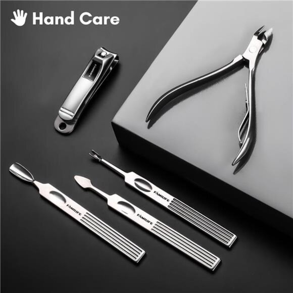 Manicure Set, Professional Manicure Kit Nail Clippers Set 11 in 1 Stainless - Picture 3 of 7